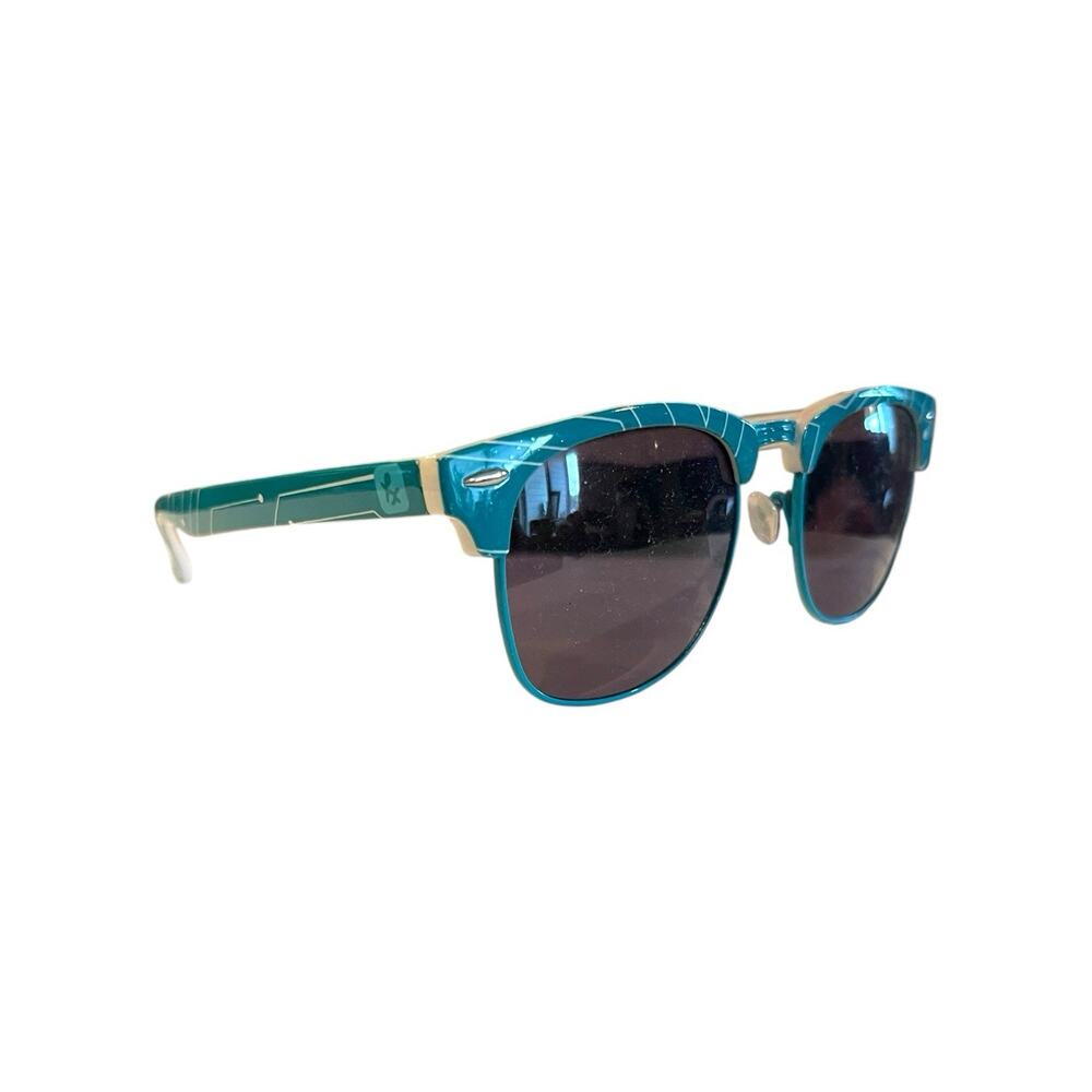 FX Sunglasses Circuit Board Pattern in Teal